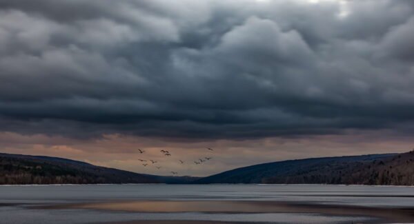 Hemlock Lake Morning Storm